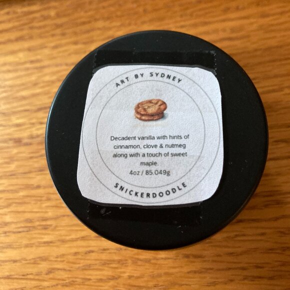 Snickerdoodle 4oz Candle Hand Poured NEW Handcrafted - Picture 3 of 7